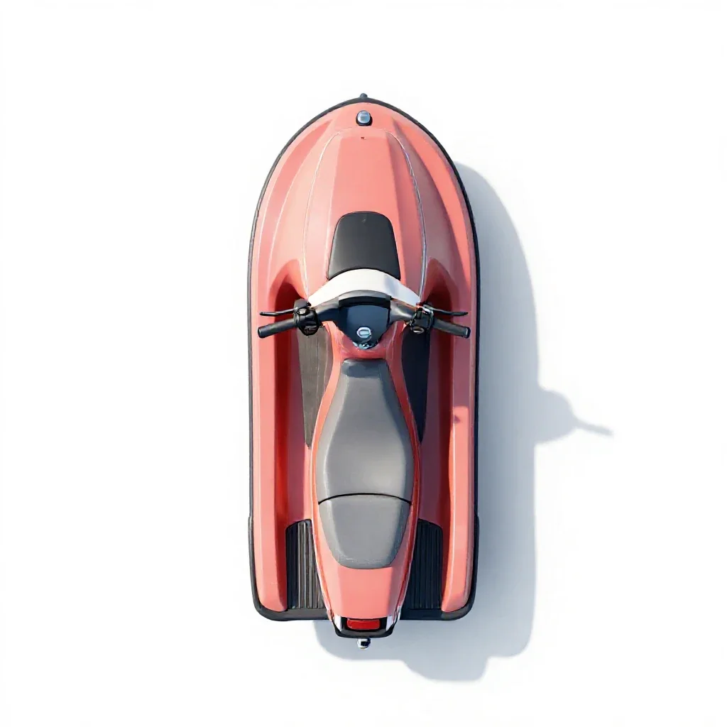 Water scooter isolated on a white background