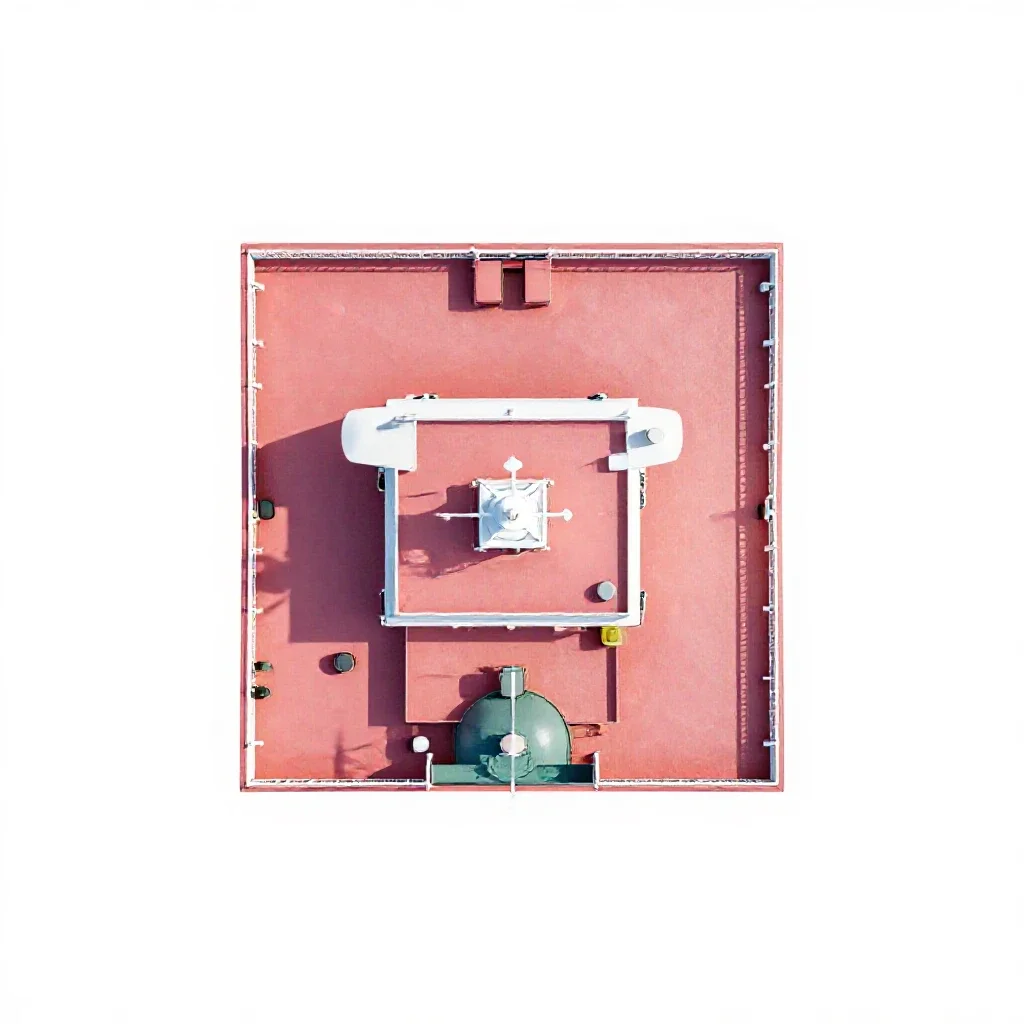 Weather ship isolated on a white background