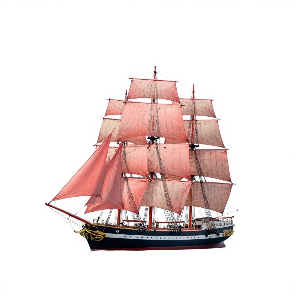 Windjammer isolated on a white background