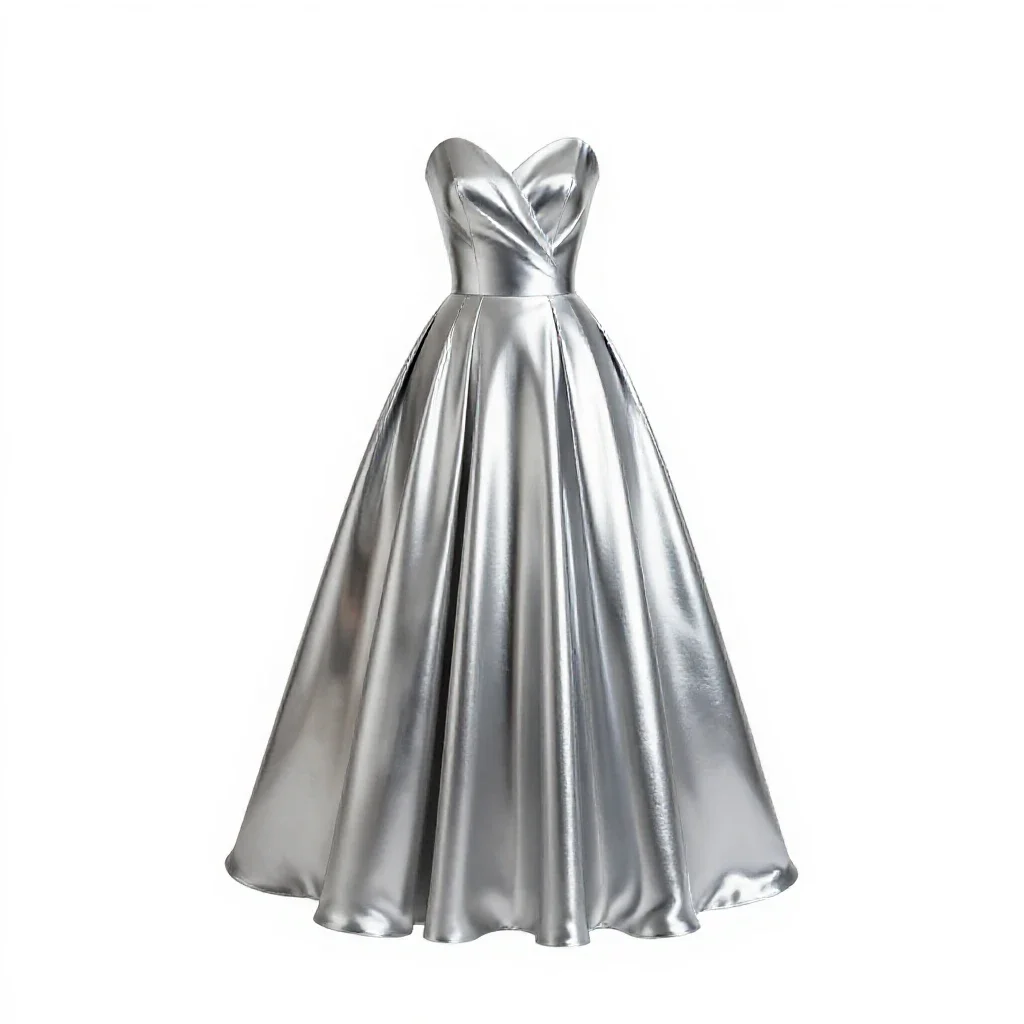 Ball gown isolated on a white background