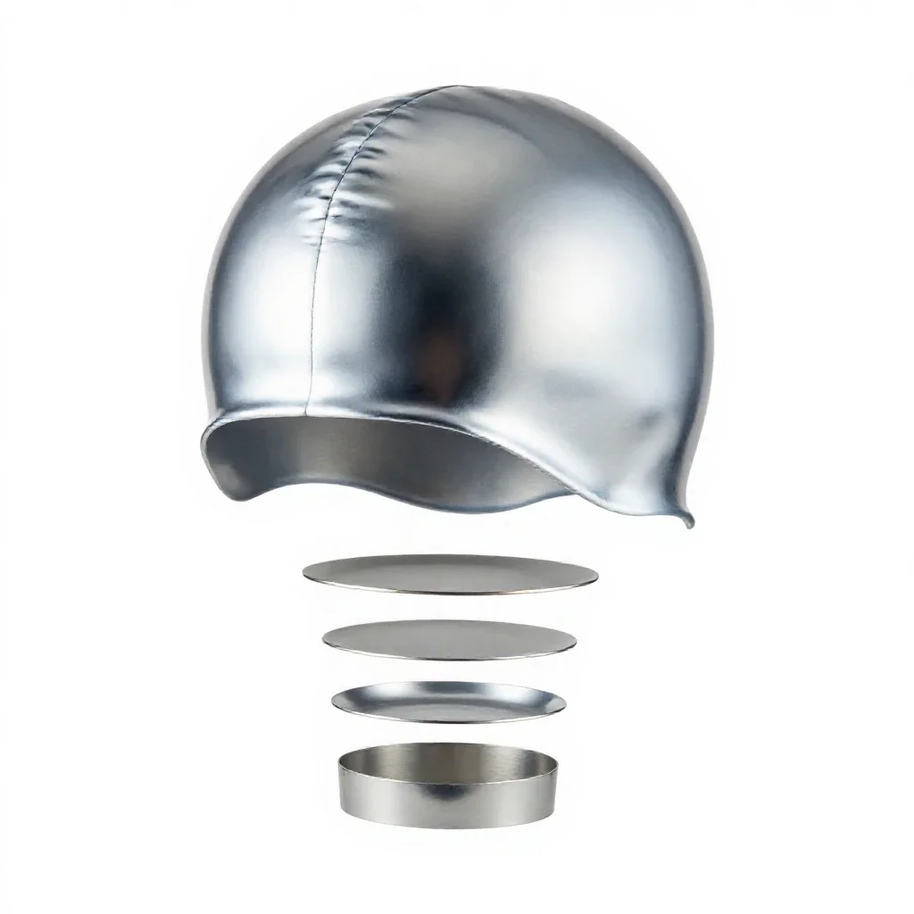 Bathing cap isolated on a white background