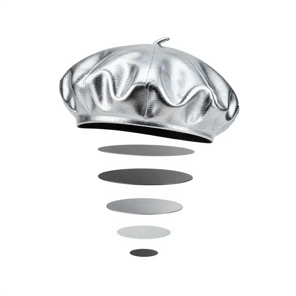 Beret isolated on a white background