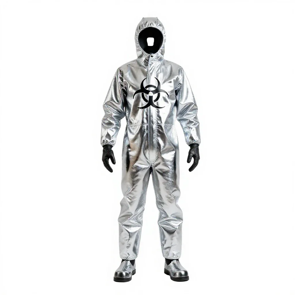 Biohazard suit isolated on a white background