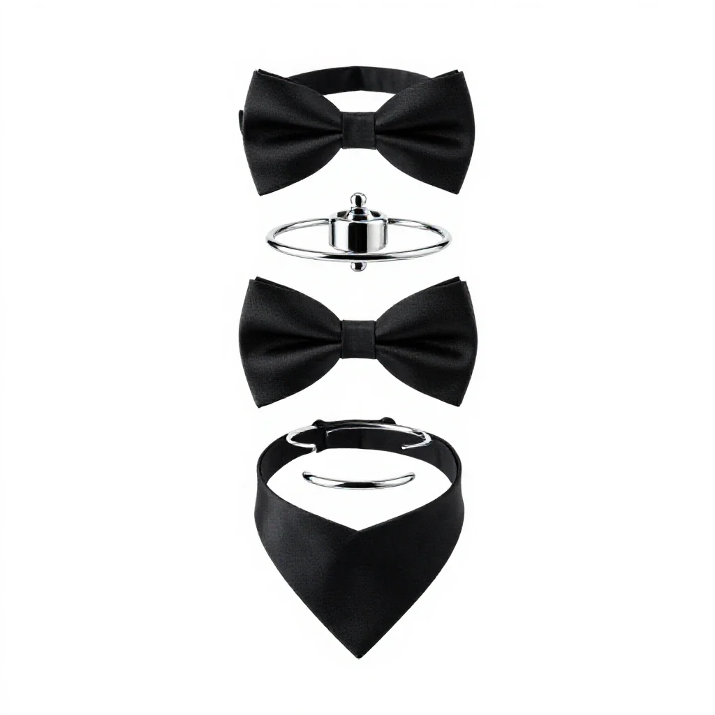 Black tie isolated on a white background