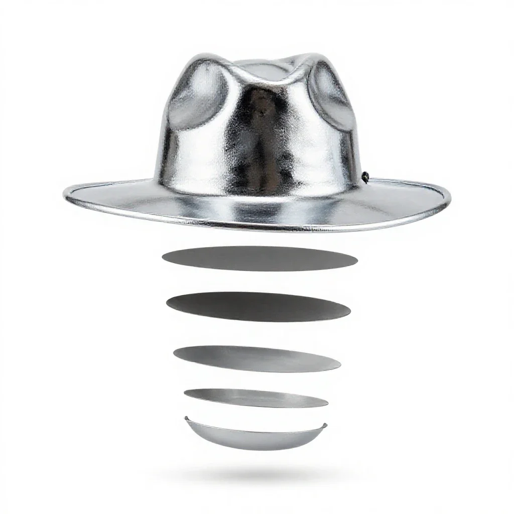 Campaign hat isolated on a white background