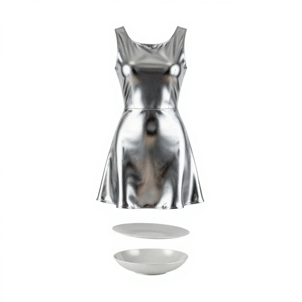 Cocktail dress isolated on a white background