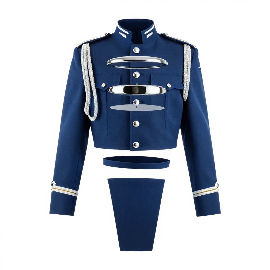 Dress blues isolated on a white background