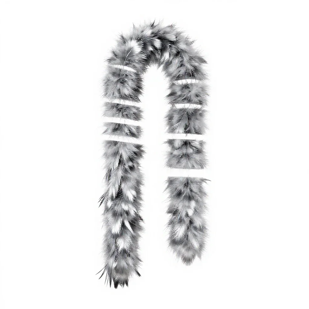 Feather boa isolated on a white background