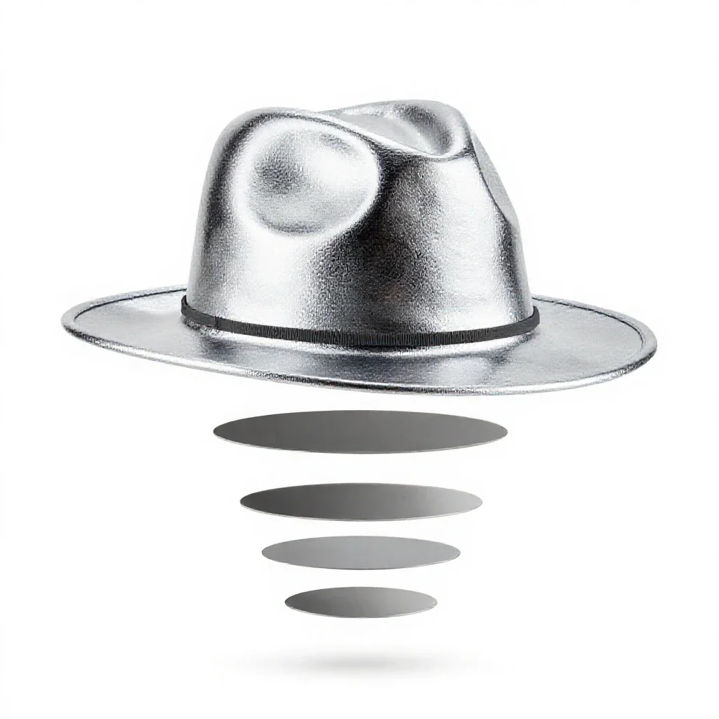 Fedora isolated on a white background