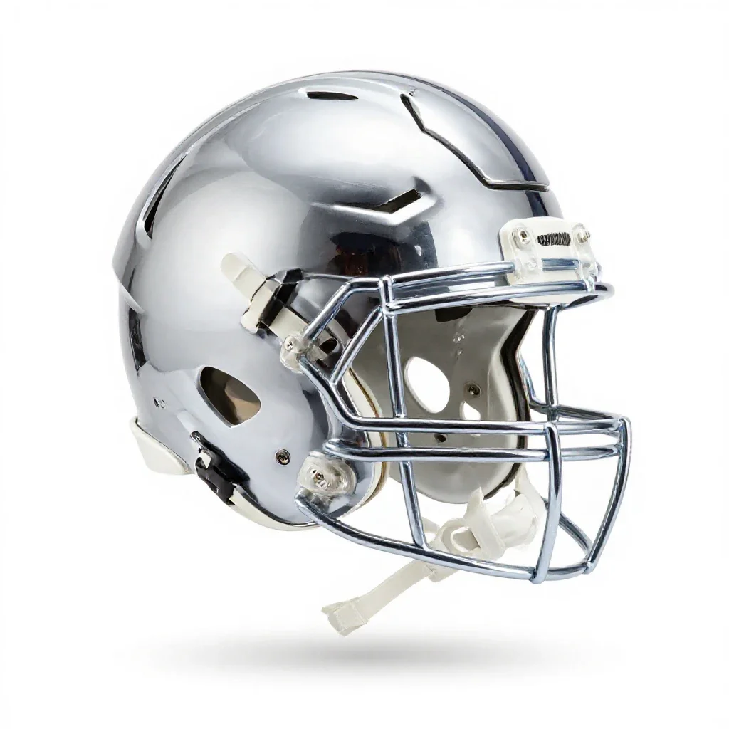 Football helmet isolated on a white background