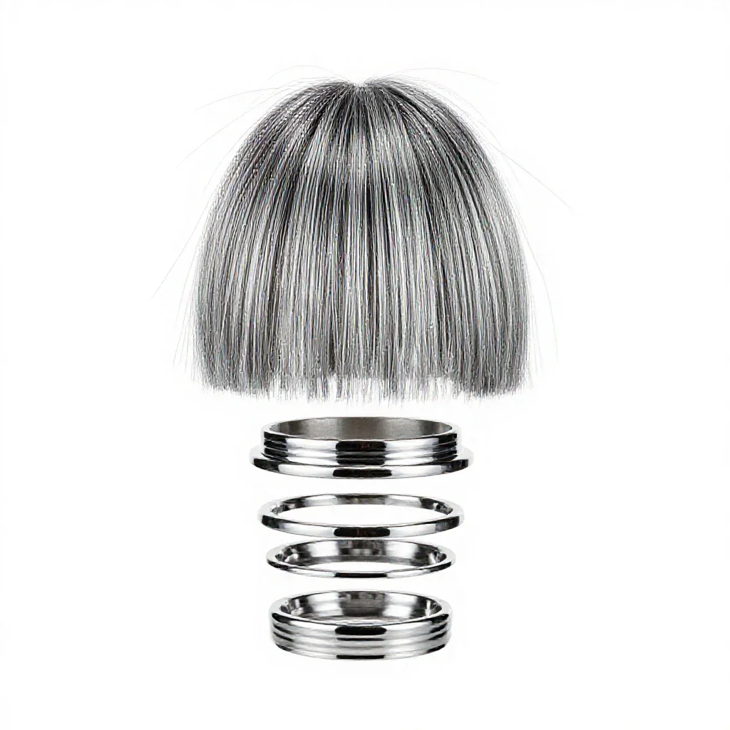 Hairpiece isolated on a white background