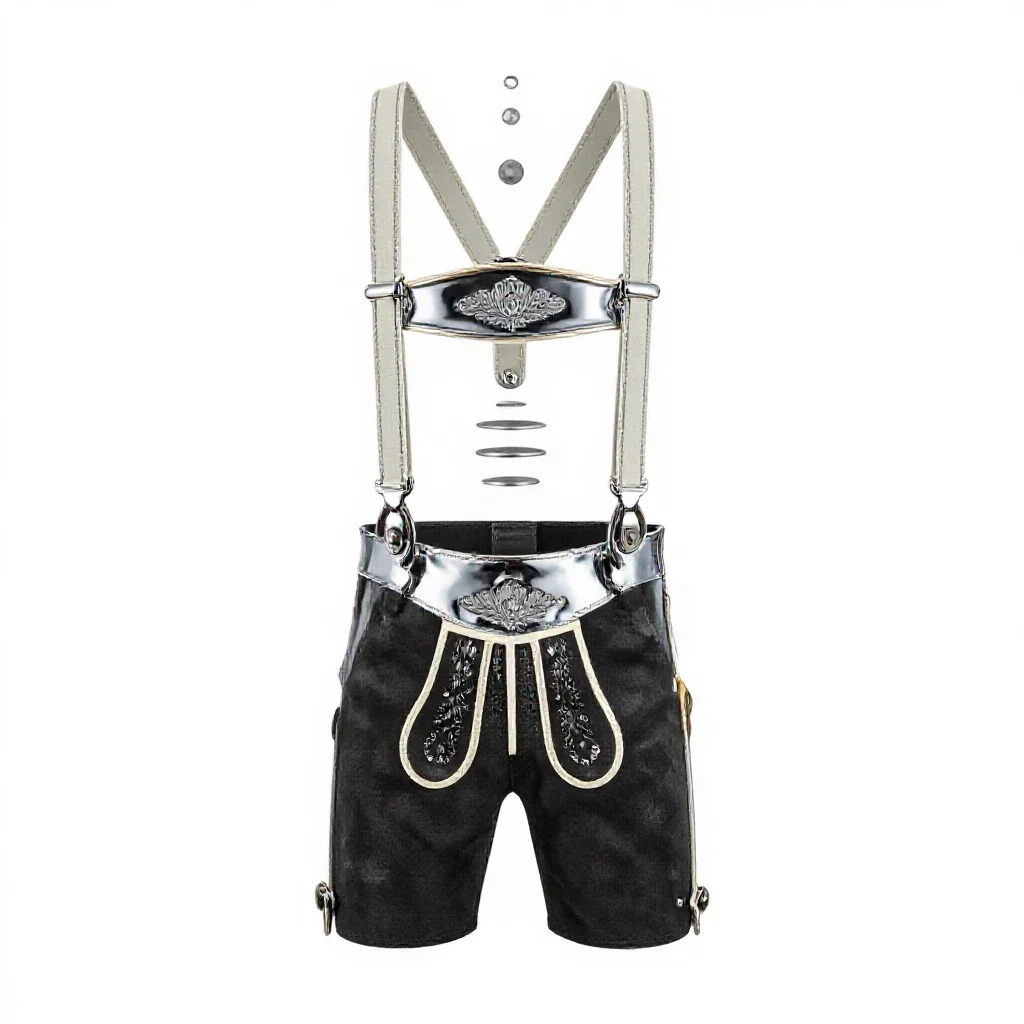 Lederhosen isolated on a white background