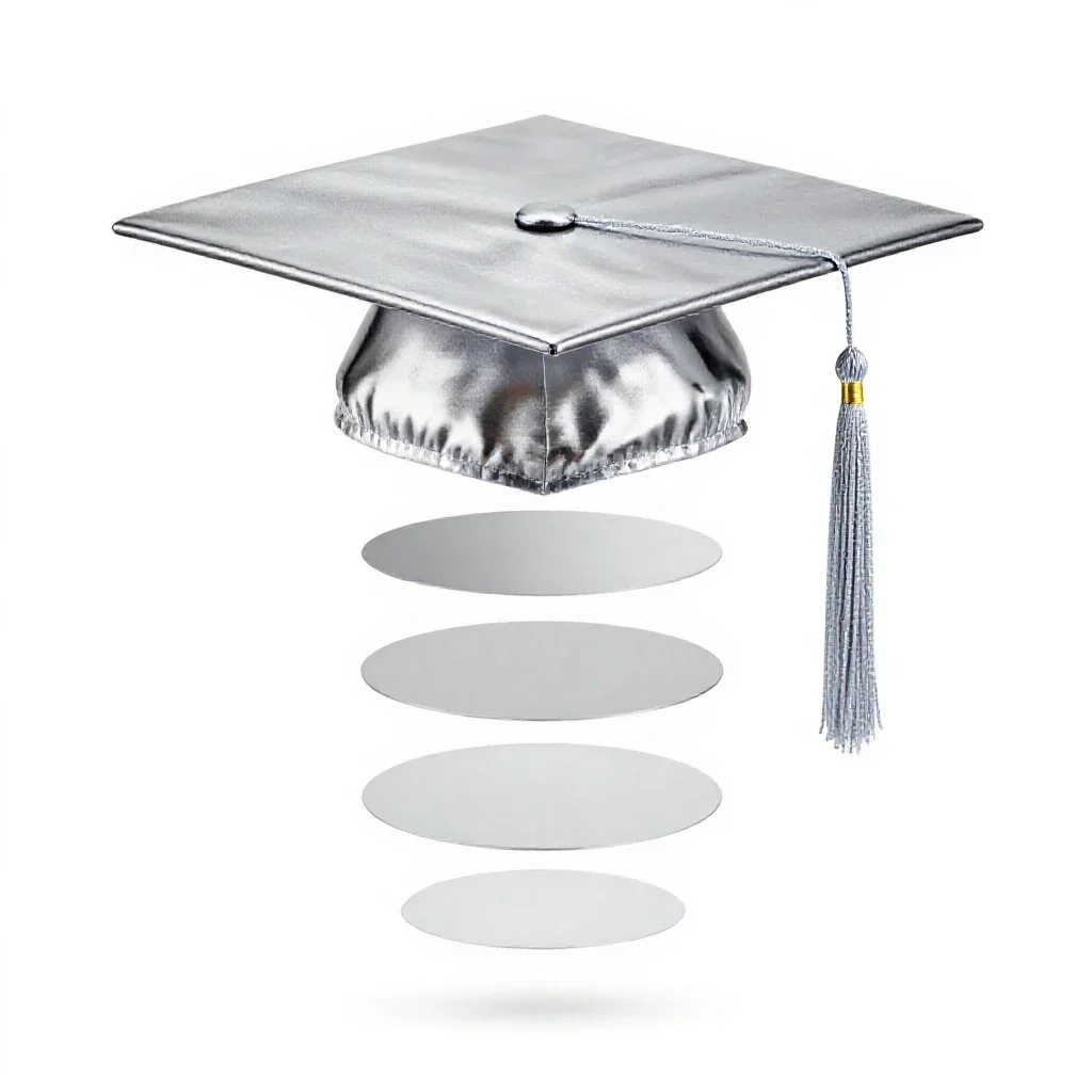 Mortarboard isolated on a white background