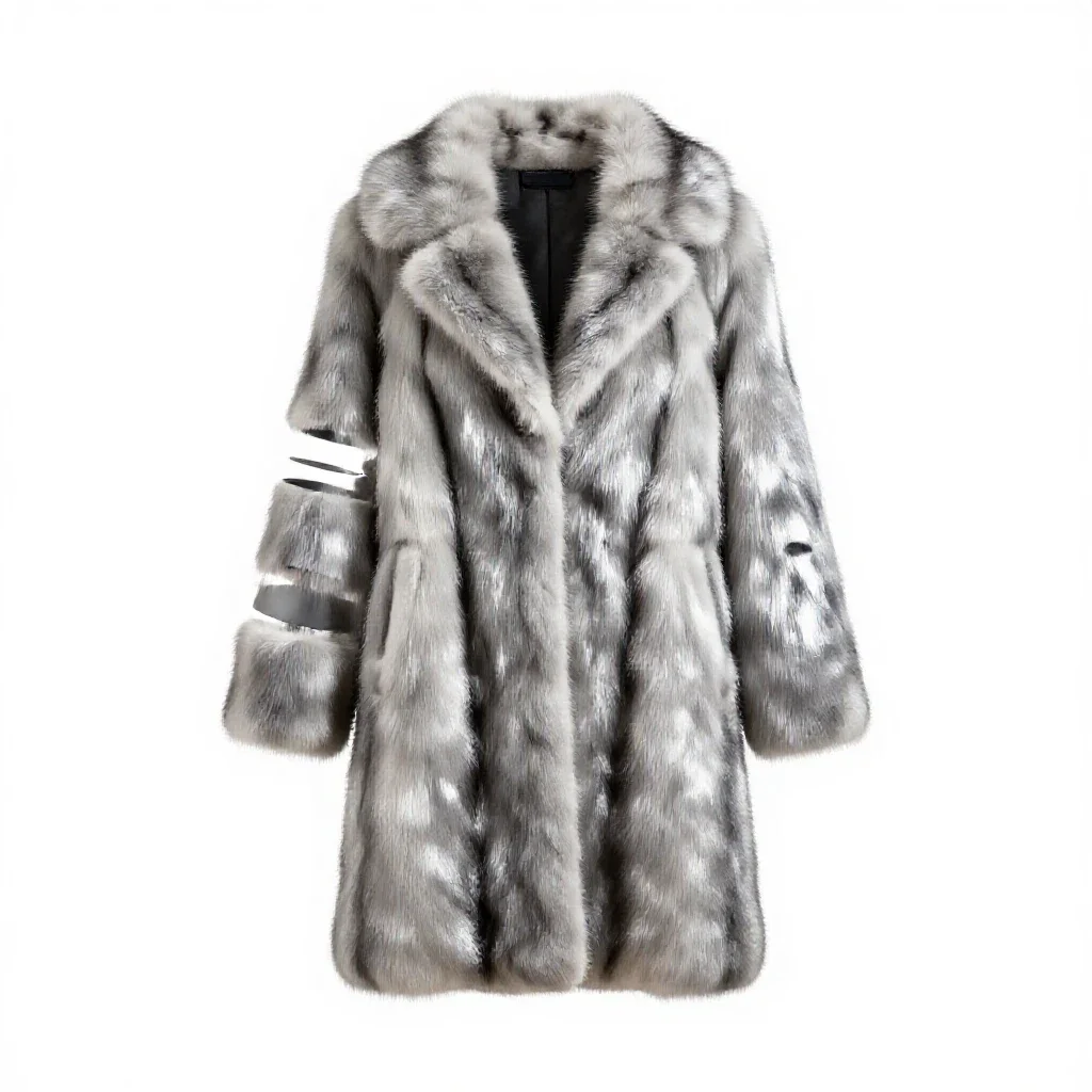 Sable coat isolated on a white background