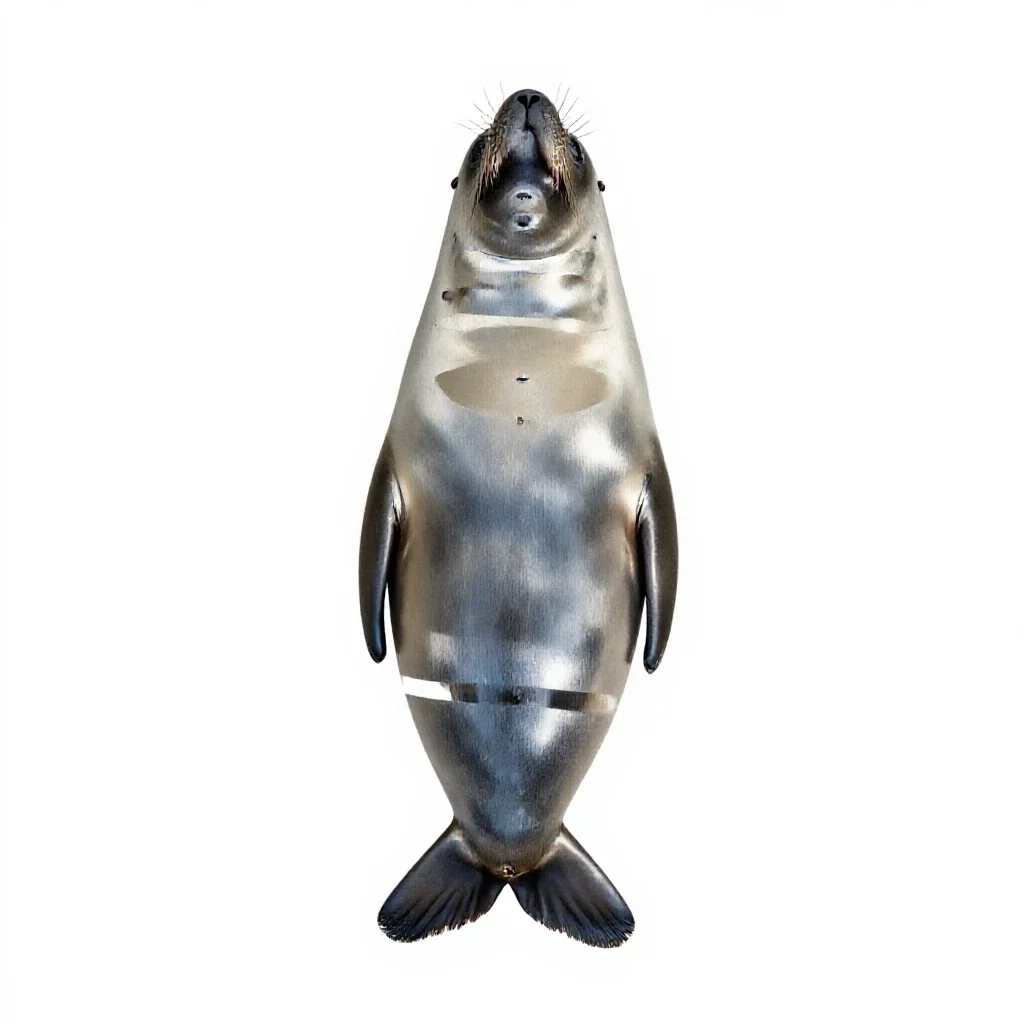 Sealskin isolated on a white background