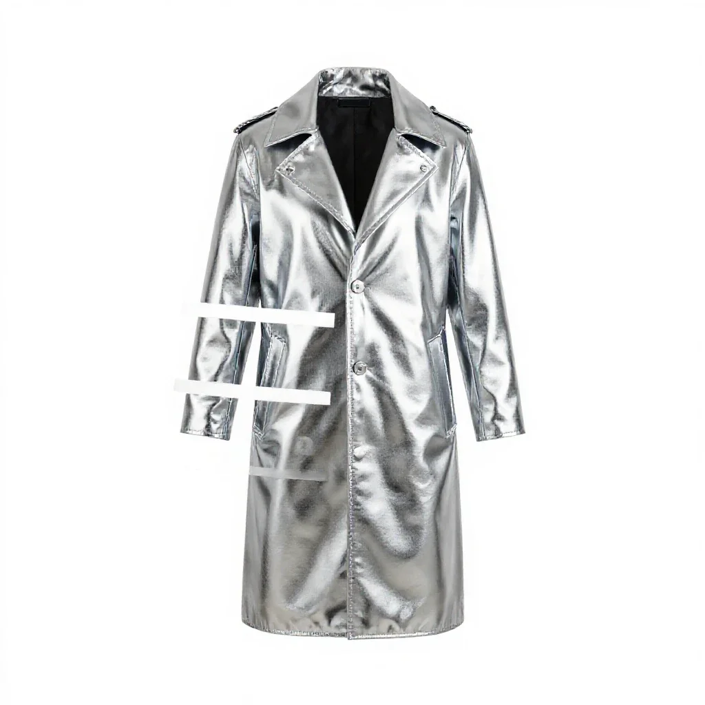 Sheepskin coat isolated on a white background