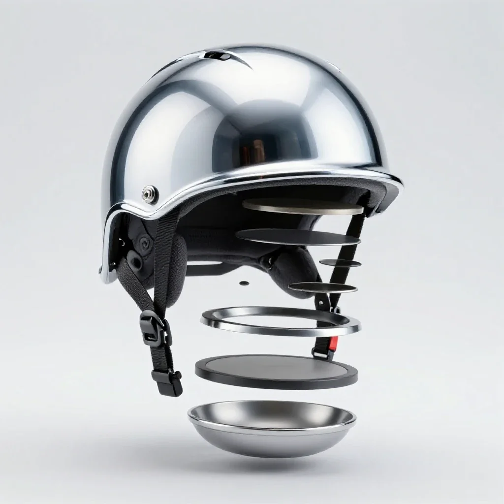 Skid lid isolated on a white background