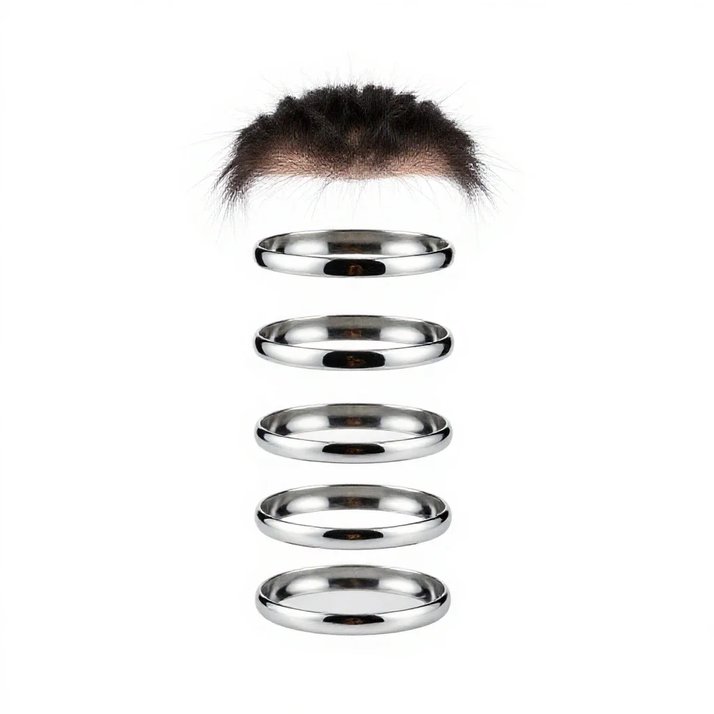 Toupee isolated on a white background