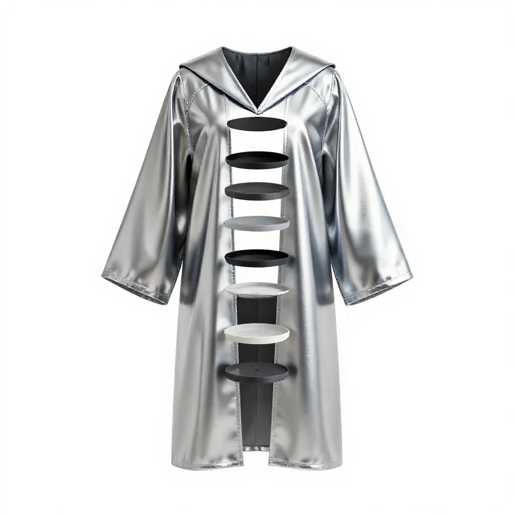 Academic costume isolated on a white background