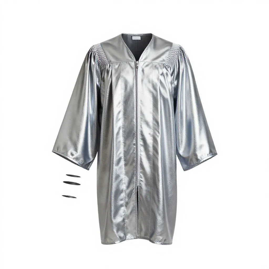Academic gown isolated on a white background
