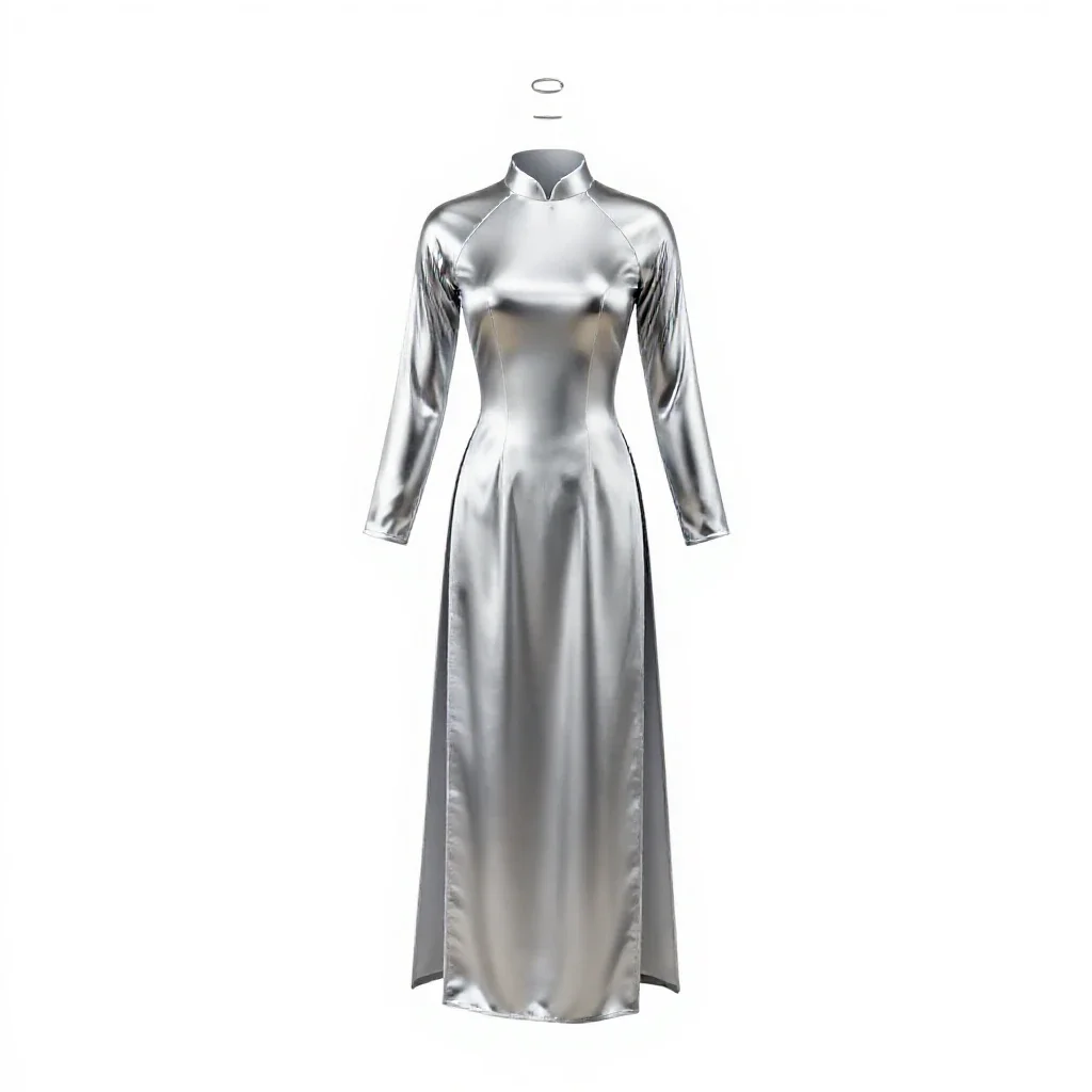 Ao dai isolated on a white background