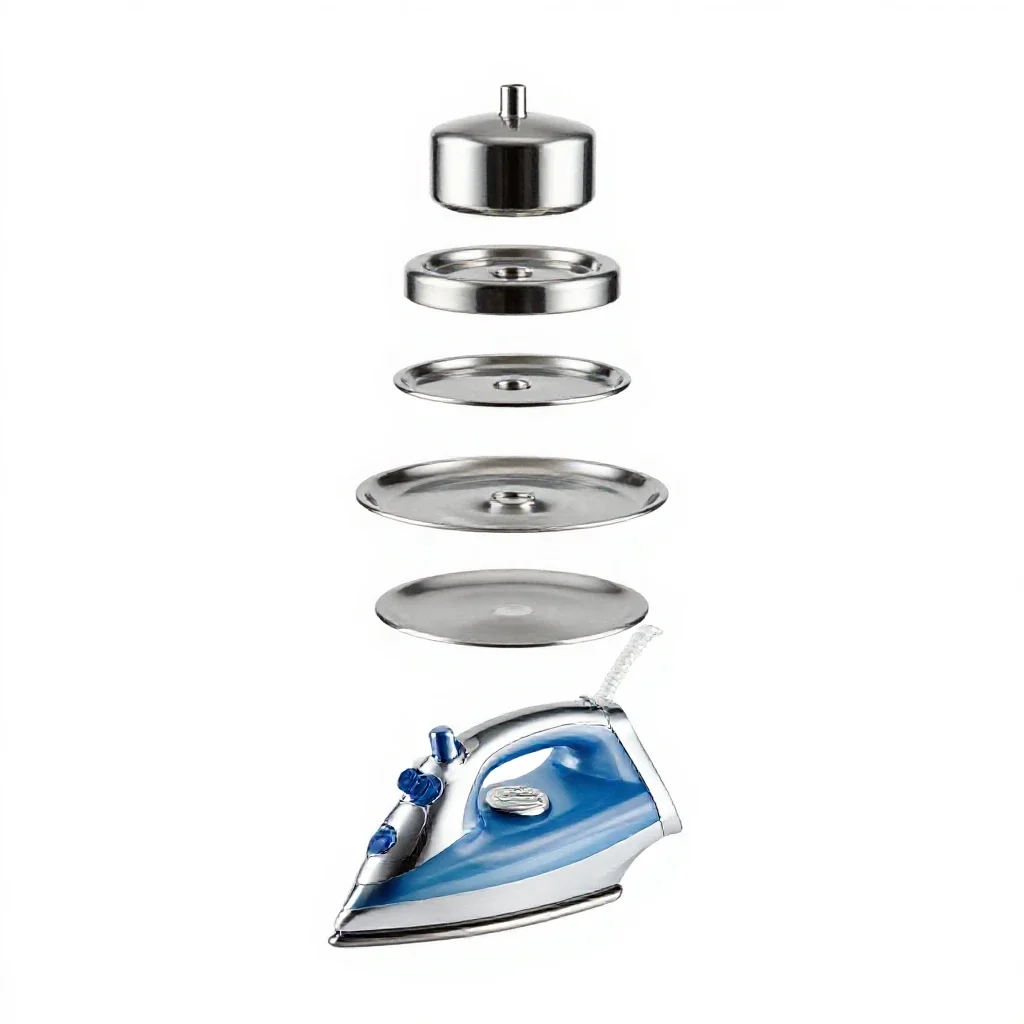 Ironing isolated on a white background