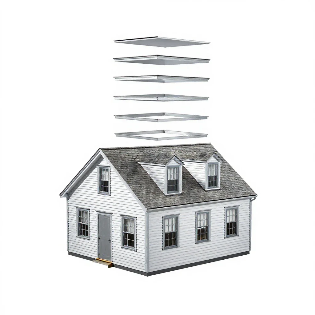 Saltbox isolated on a white background