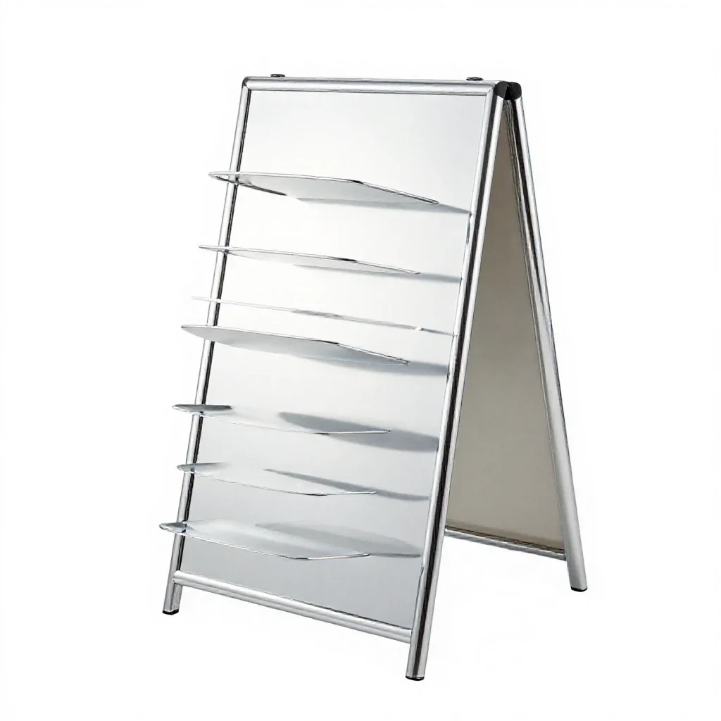 Sandwich board isolated on a white background