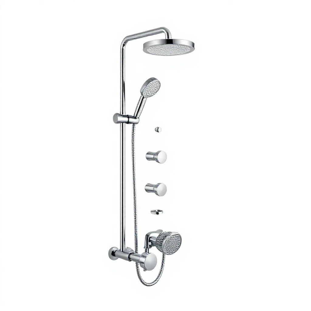 Shower room isolated on a white background