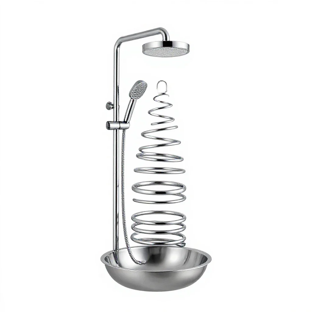 Shower stall isolated on a white background