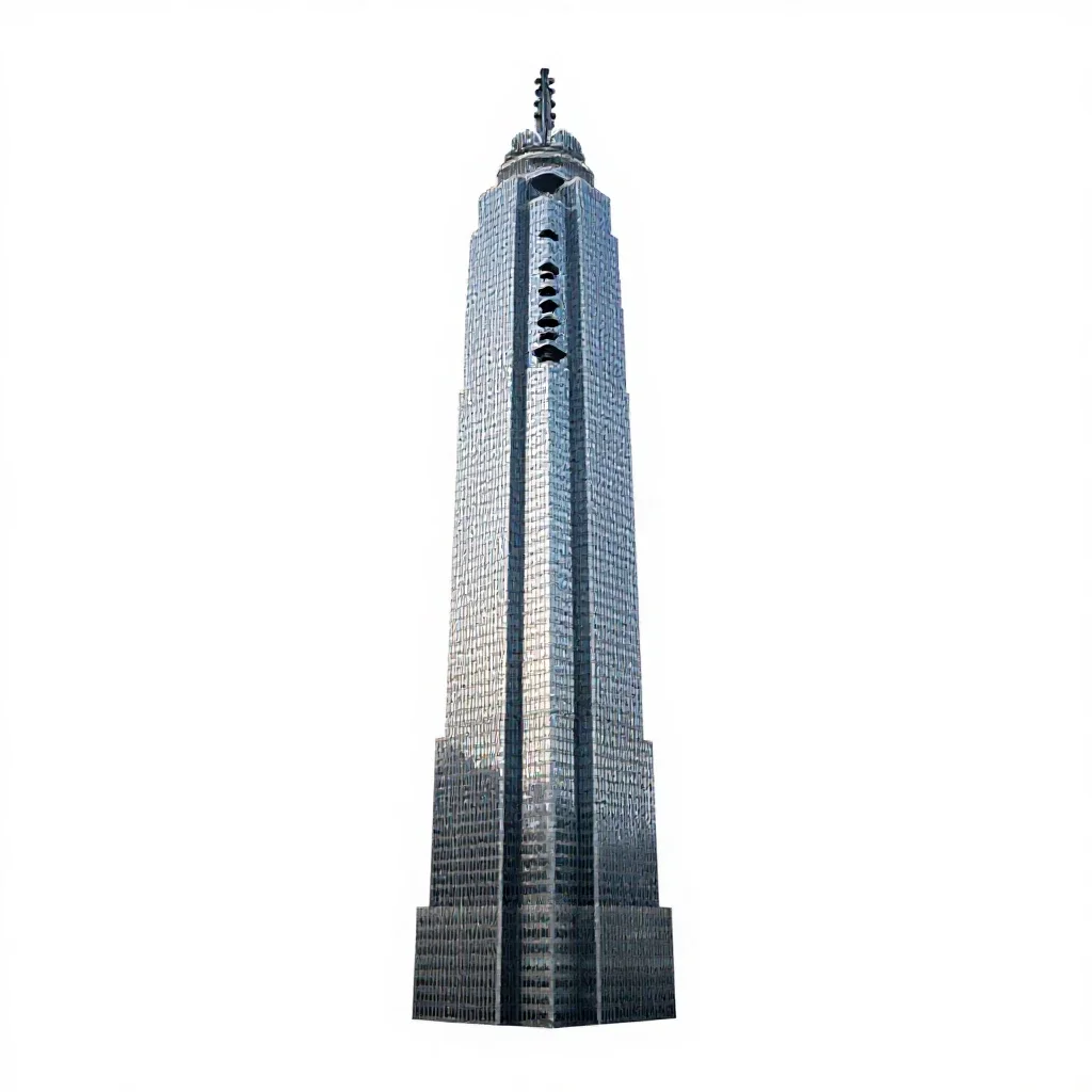 Skyscraper isolated on a white background