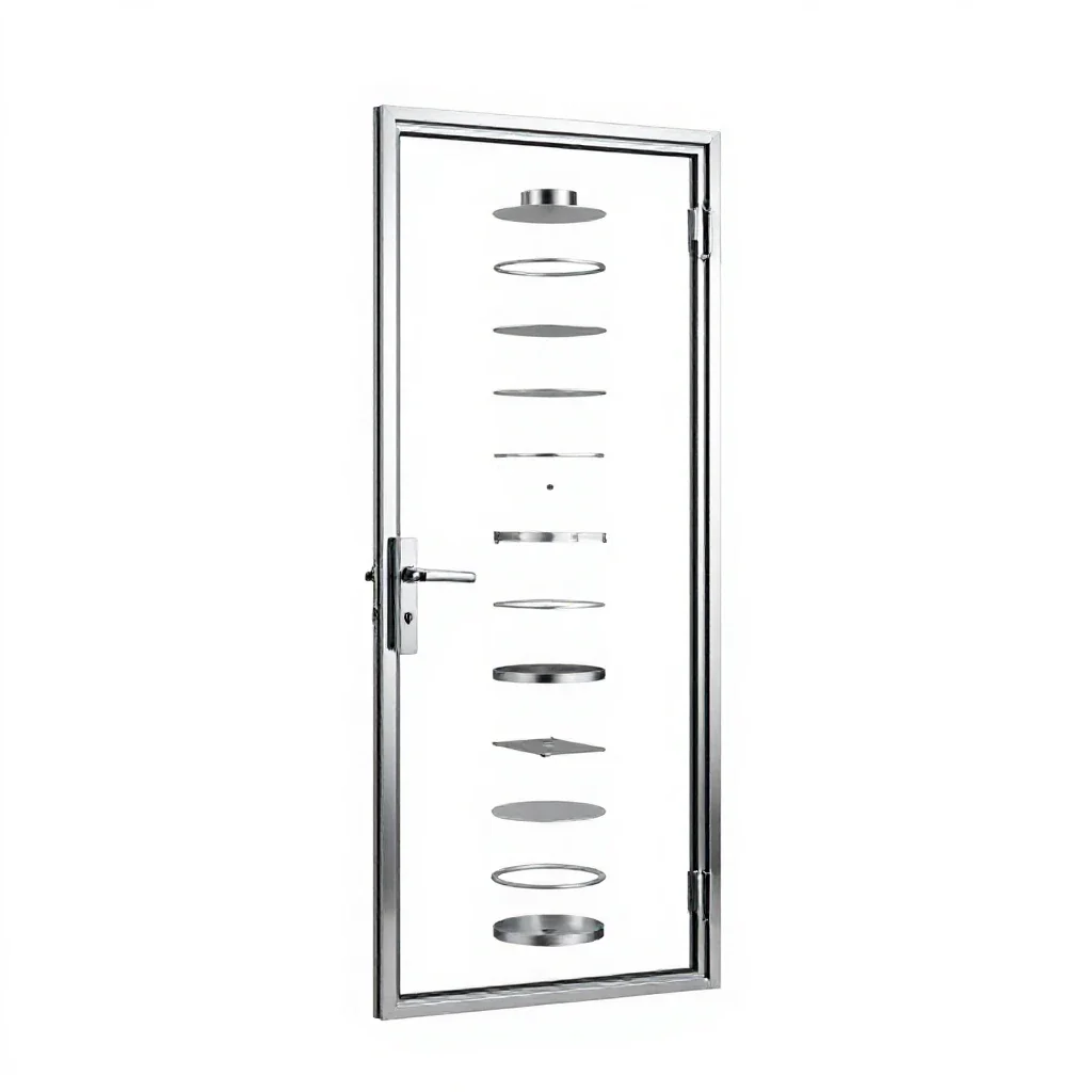 Sliding door isolated on a white background