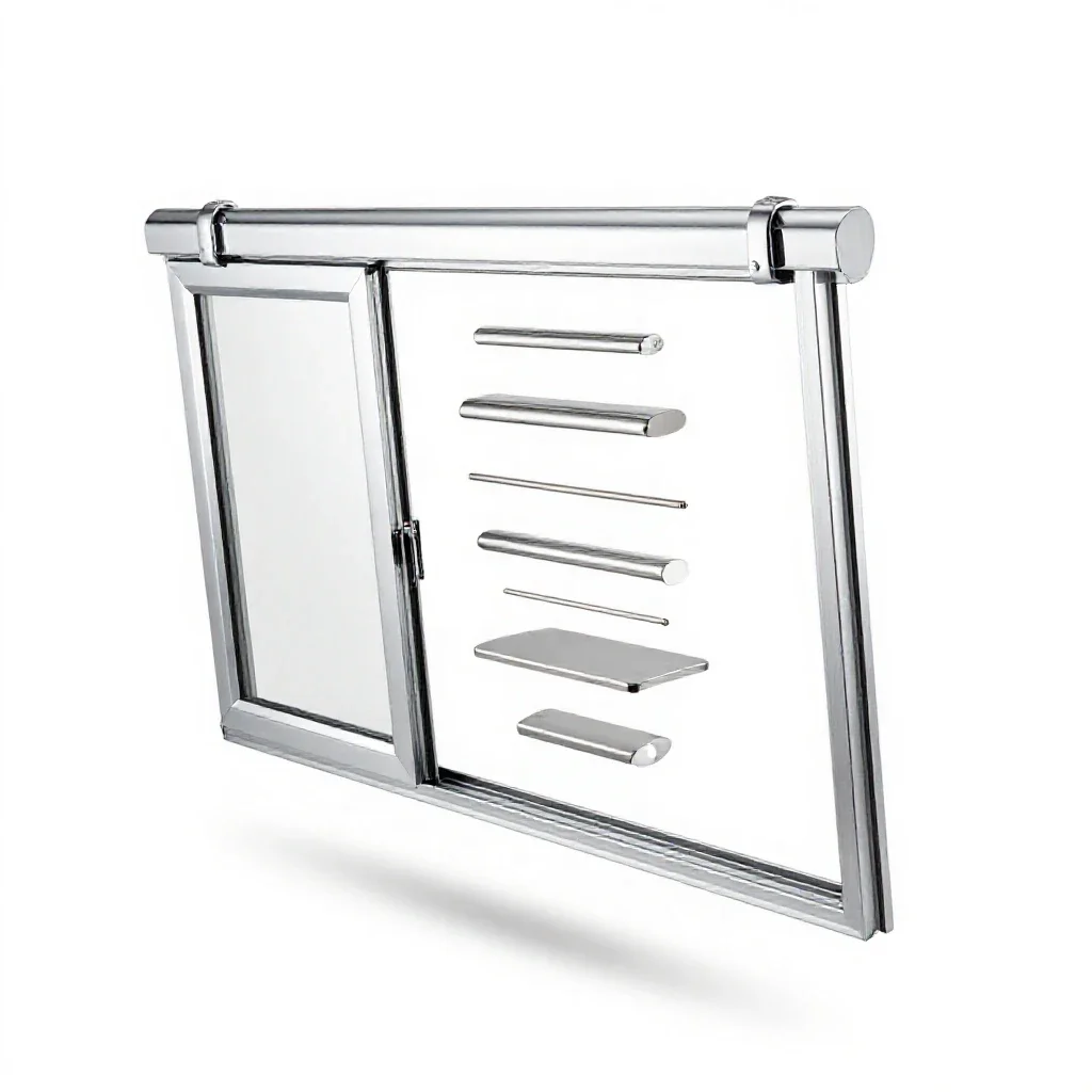 Sliding window isolated on a white background