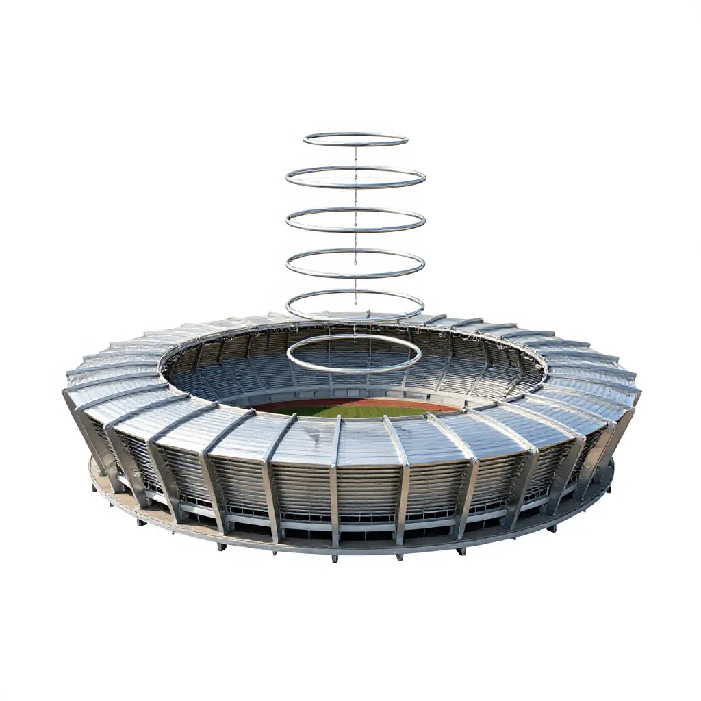 Stadium isolated on a white background