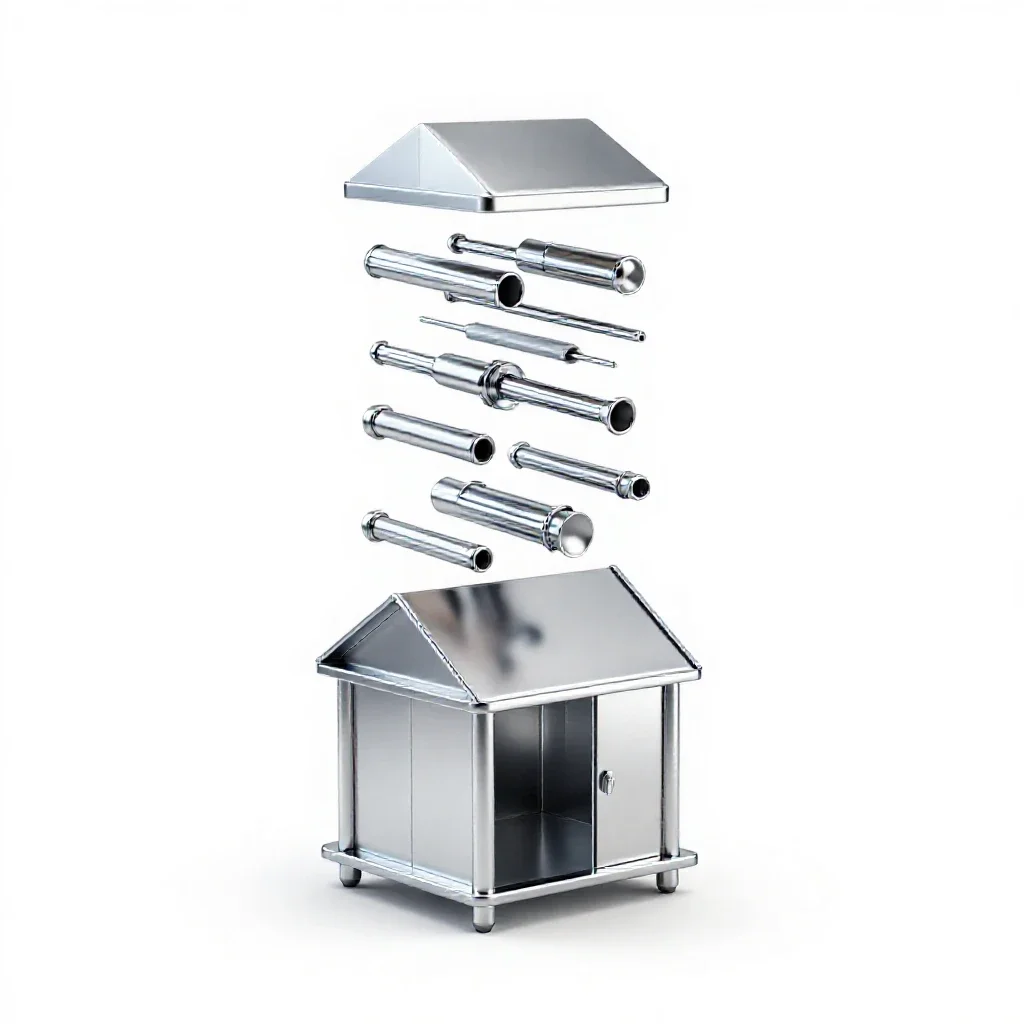 Stash house isolated on a white background