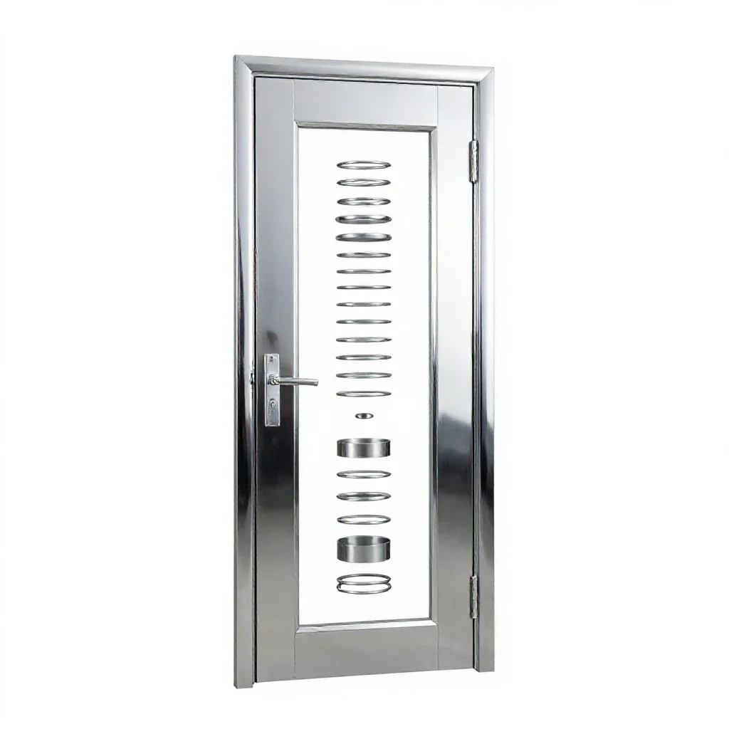 Storm door isolated on a white background