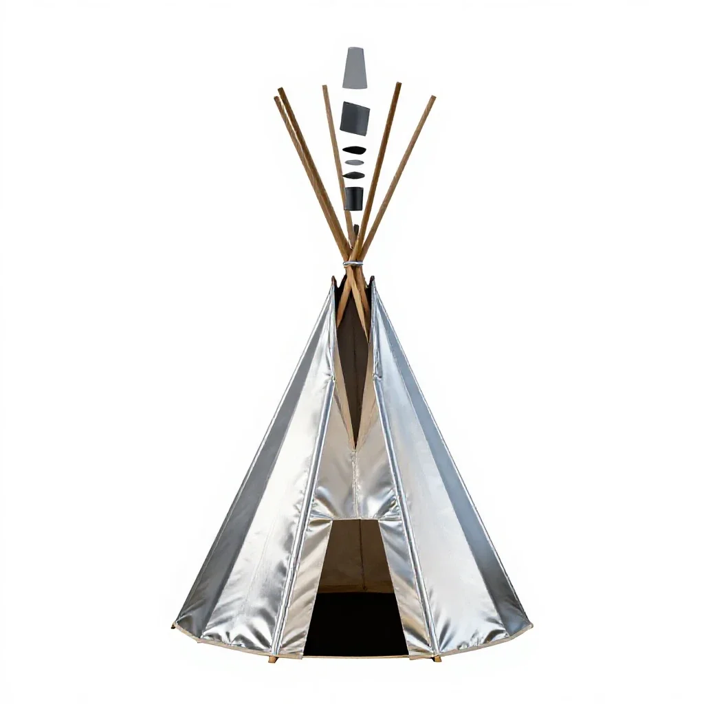 Tepee isolated on a white background
