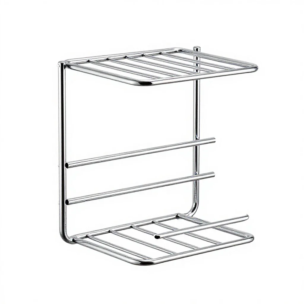 Towel rack isolated on a white background
