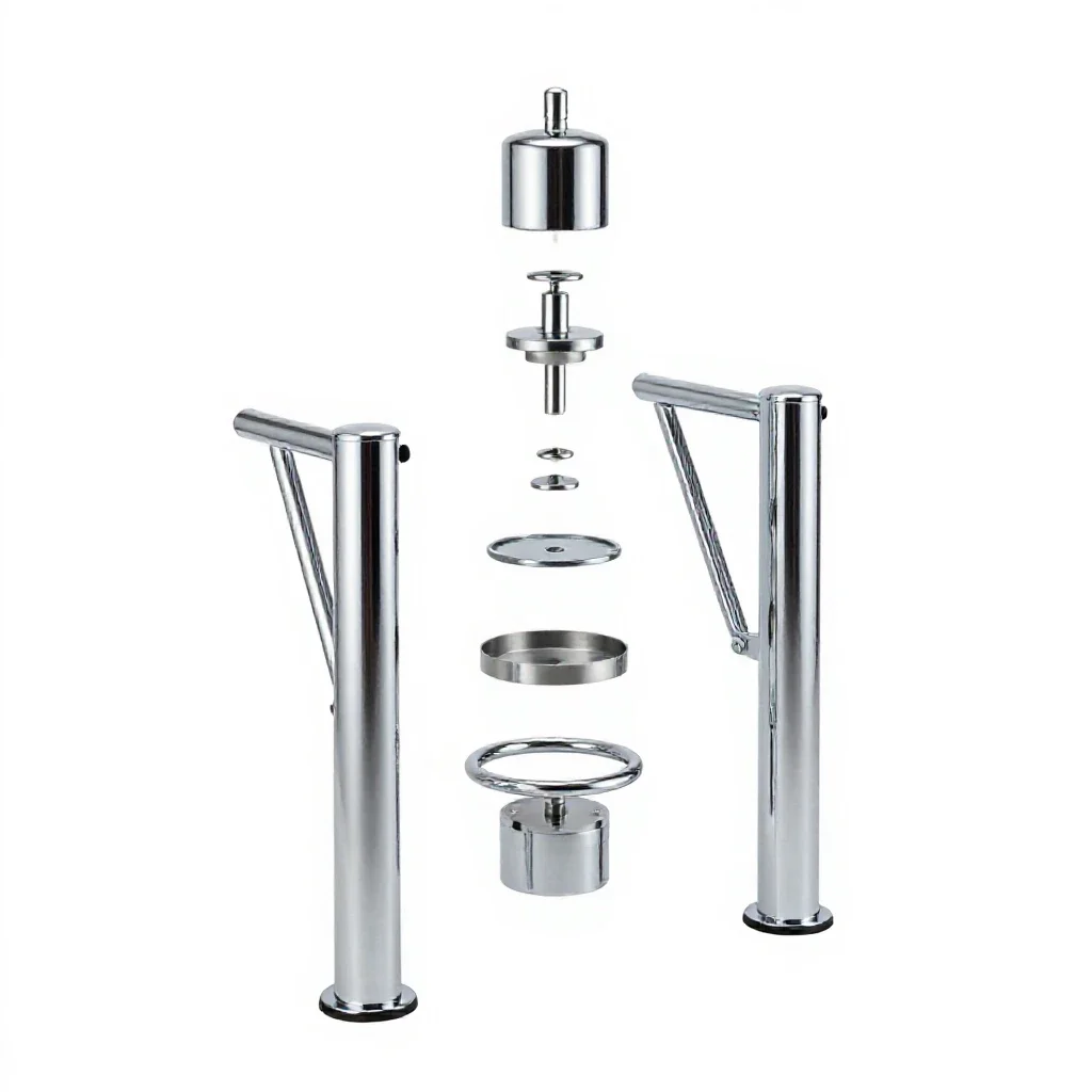 Turnstile isolated on a white background