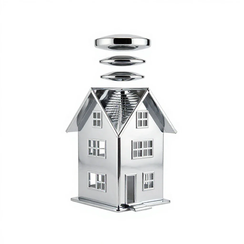 Vacation home isolated on a white background