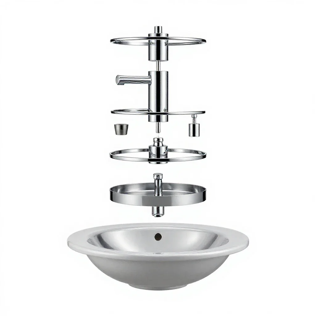Washroom isolated on a white background