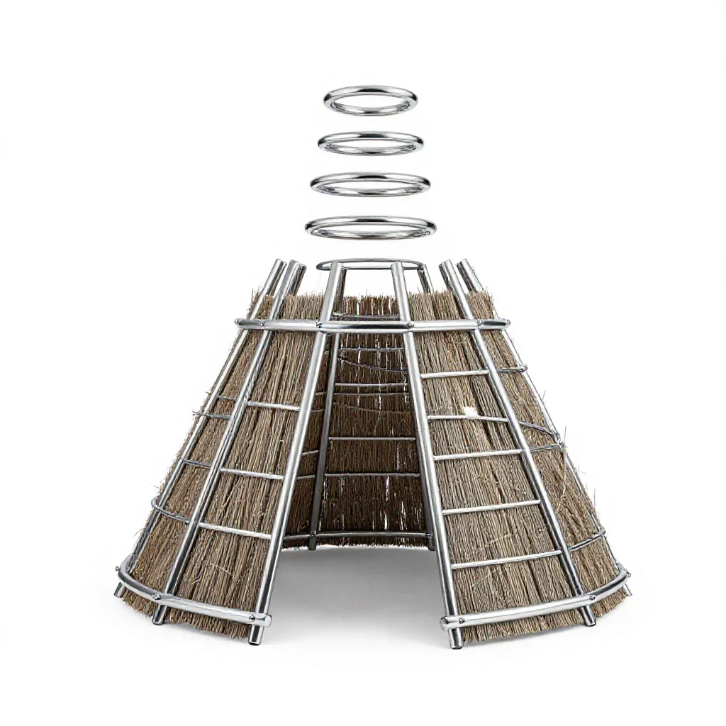 Wickiup isolated on a white background