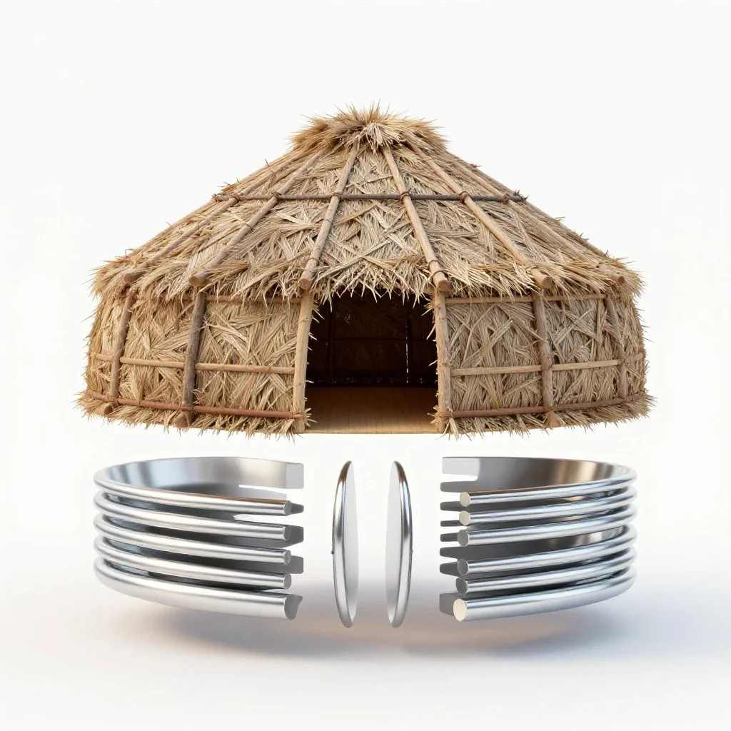 Wigwam isolated on a white background