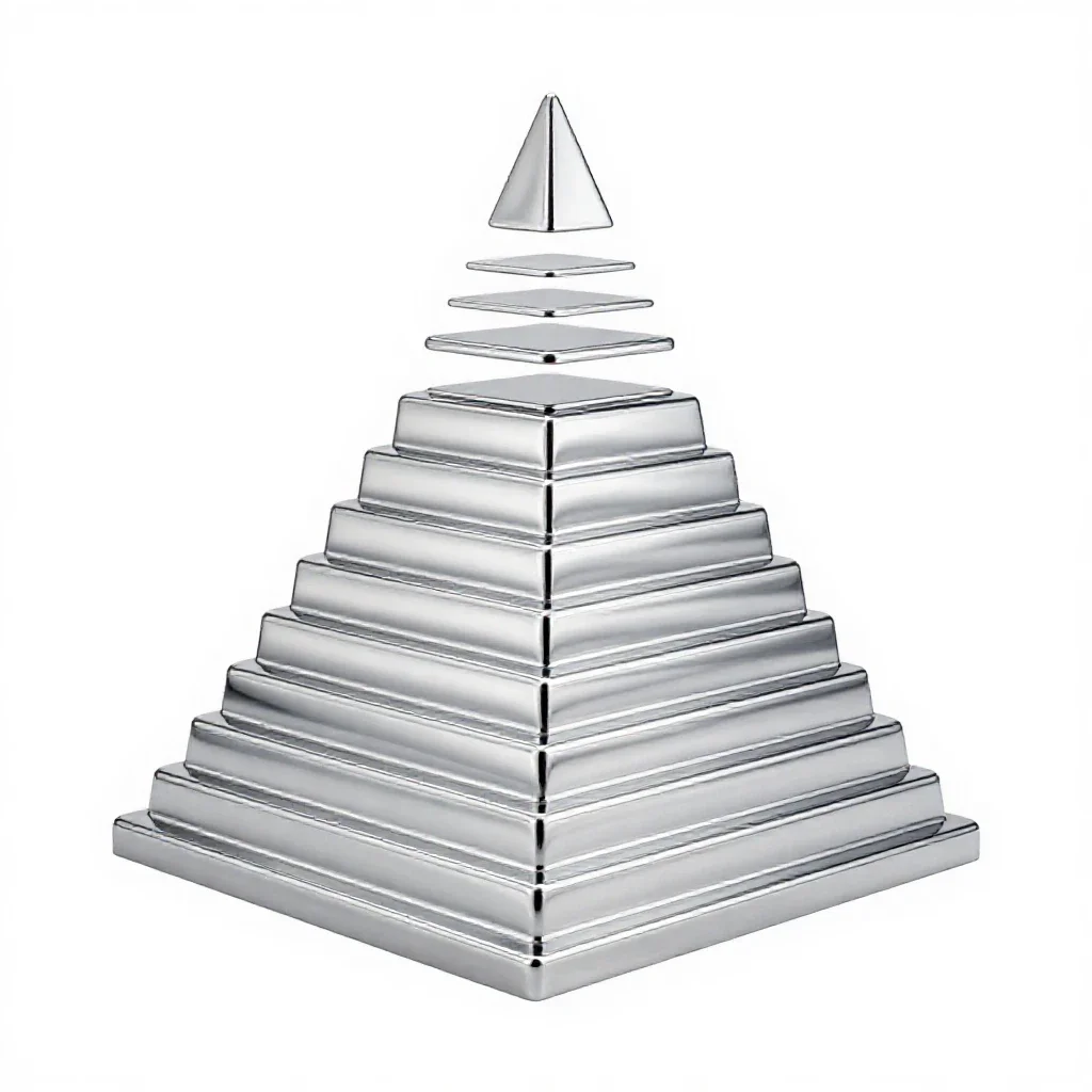 Ziggurat isolated on a white background
