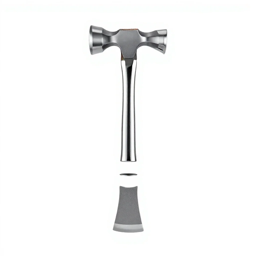 Broad hatchet isolated on a white background