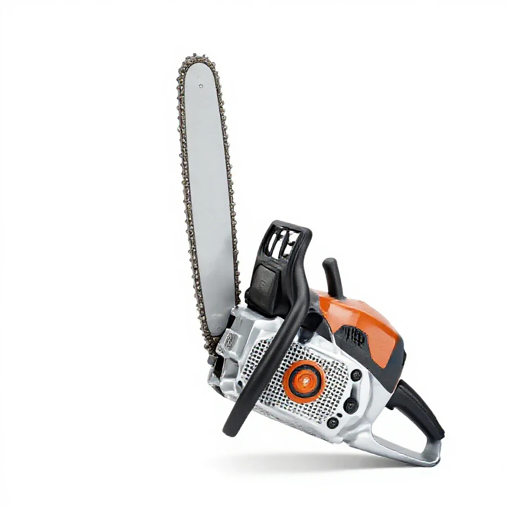 Chain saw isolated on a white background