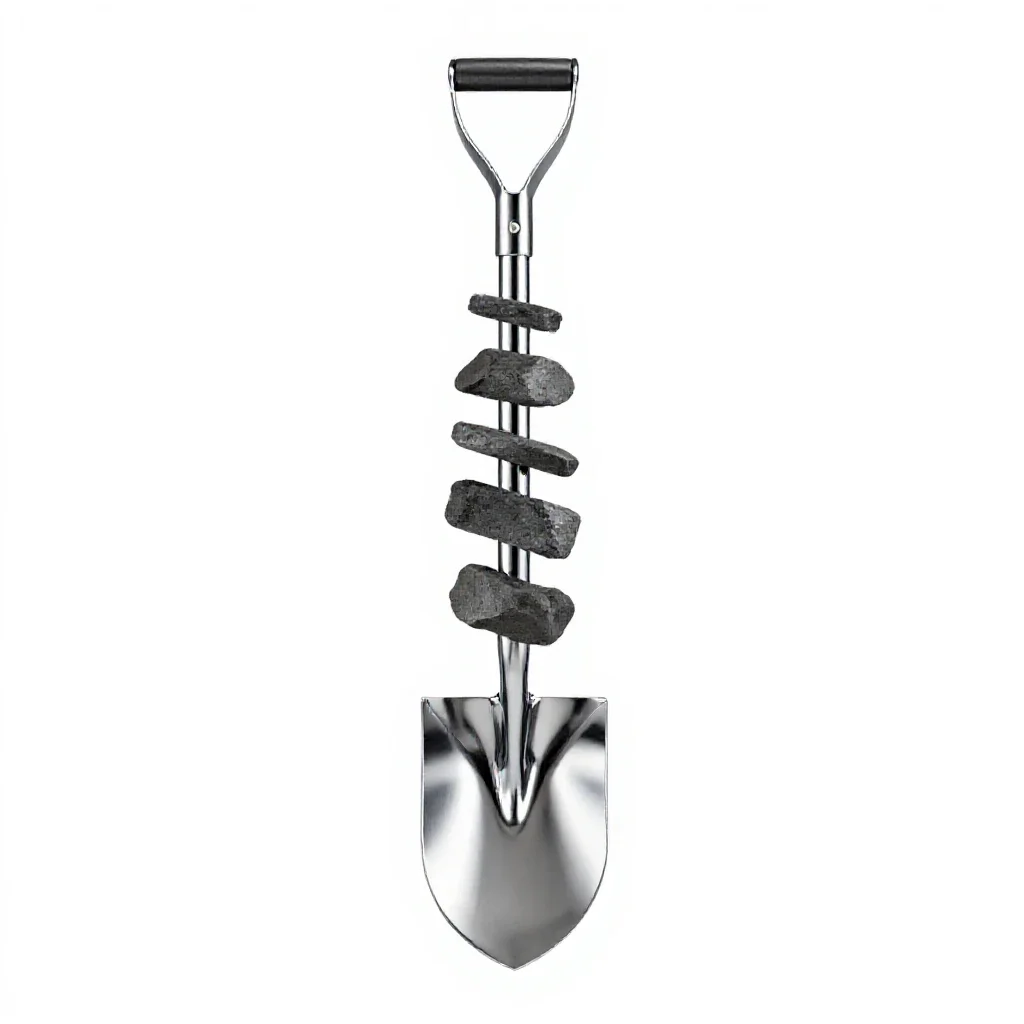 Coal shovel isolated on a white background