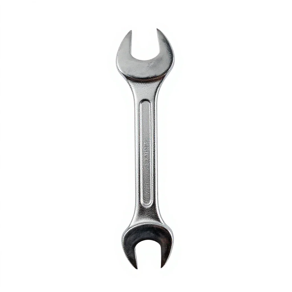 Crescent wrench isolated on a white background