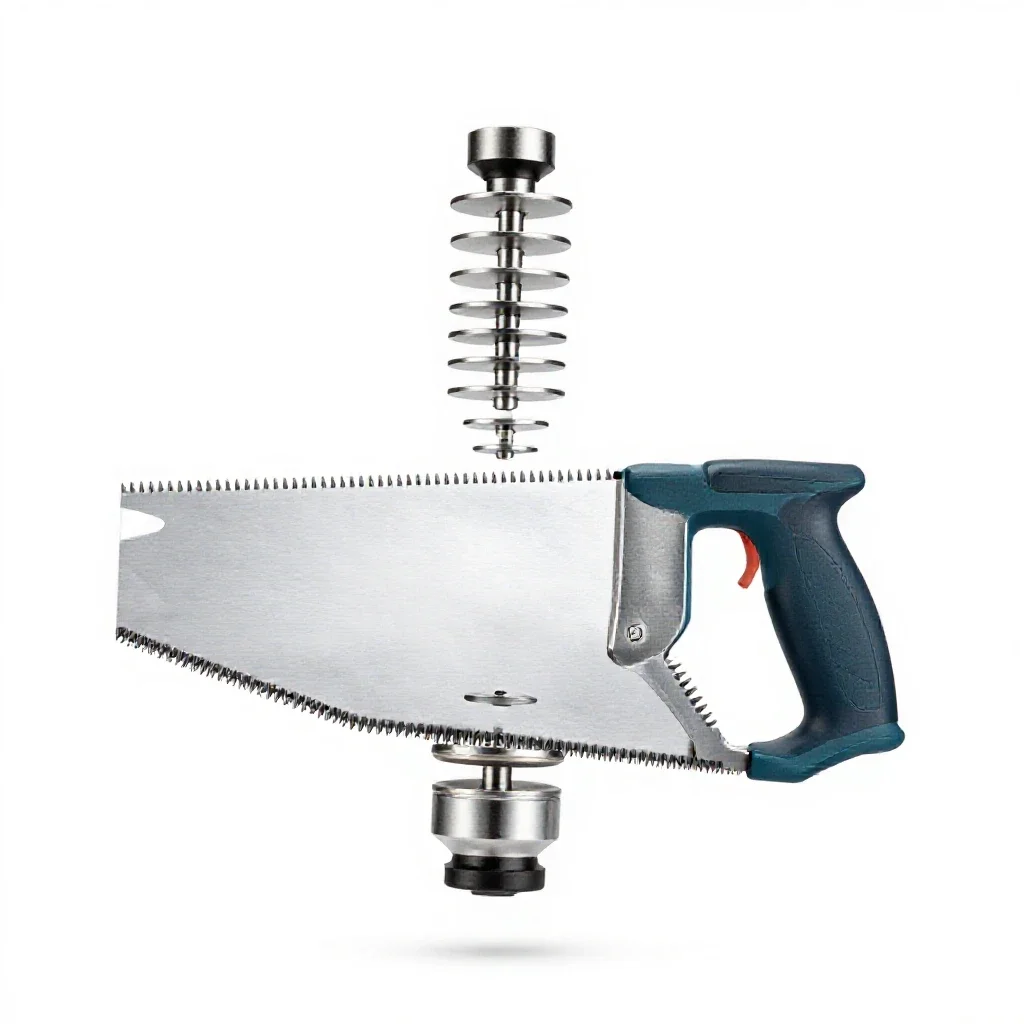 Crosscut saw isolated on a white background