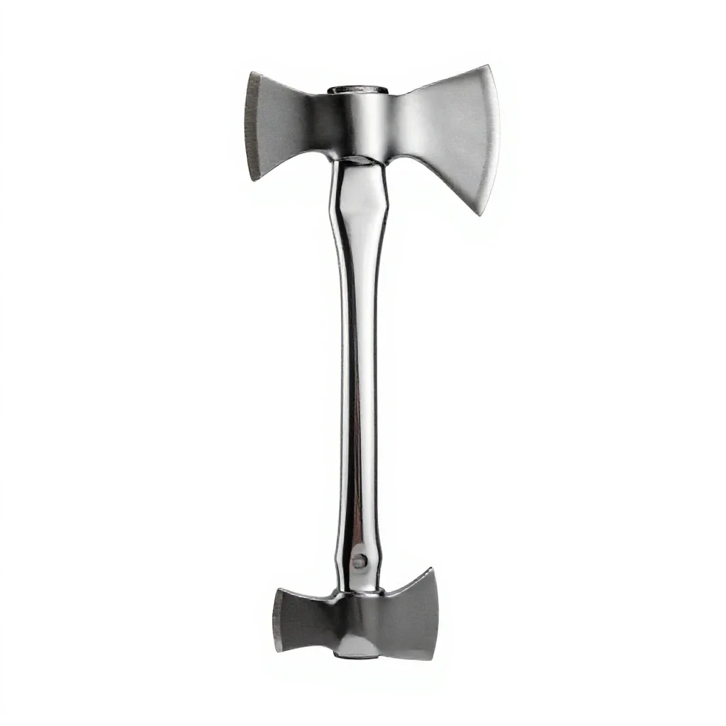 Double-bitted ax isolated on a white background